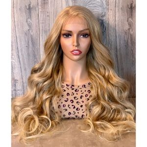 Queue De Cheval Synthétique Ondulée Blond Doré Clair - 65 Cm, Clip - Lot De 10, Neuf Avec étiquettes